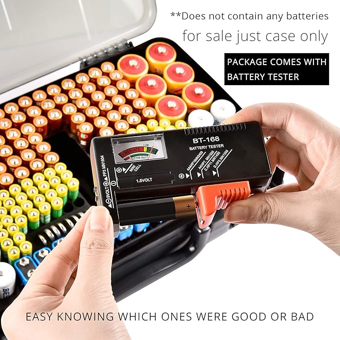 Aptbyte Battery Organizer Storage Holder Box Case - Image 6