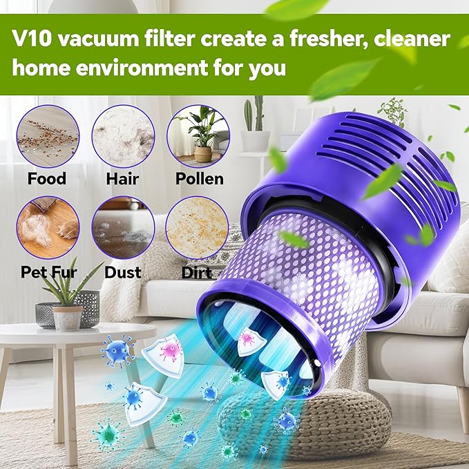3 Packs V10 Vacuum Filter Replacement - Image 8