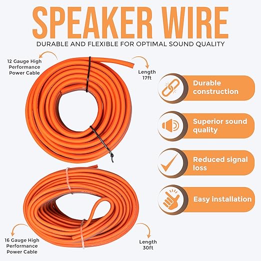 Elite Audio Premium Series Amp Kit Copper Clad Aluminum Wire, Triple-Shielded - Image 7
