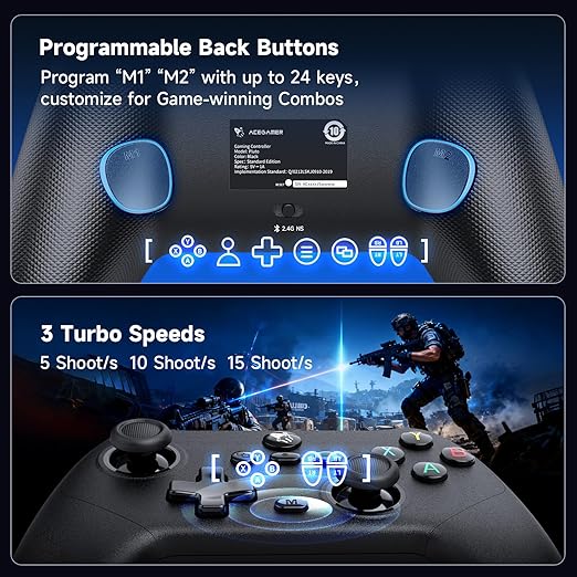 AceGamer Pluto 2.4G Wireless Bluetooth Controller - Image 8