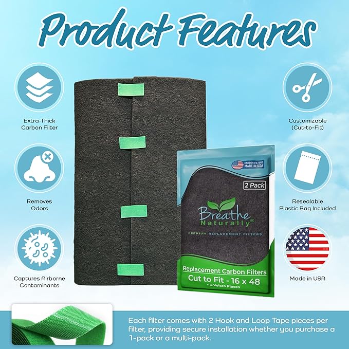 Breathe Naturally Universal Cut To Fit Activated Carbon Air Filter - Image 4