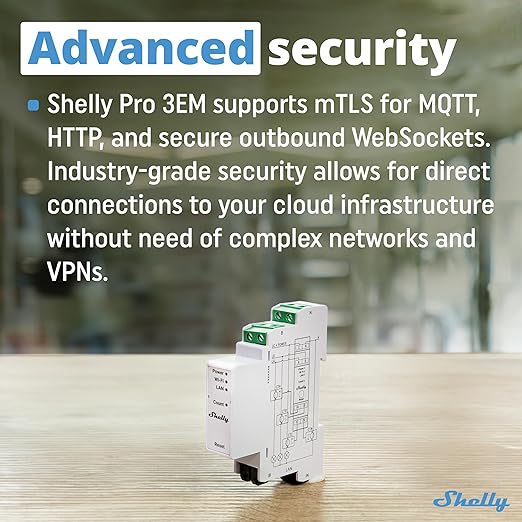 Shelly Pro 3EM | Wi-Fi & LAN, 3-Phase Smart Energy Meter | 2-Way Consumption | - Image 3