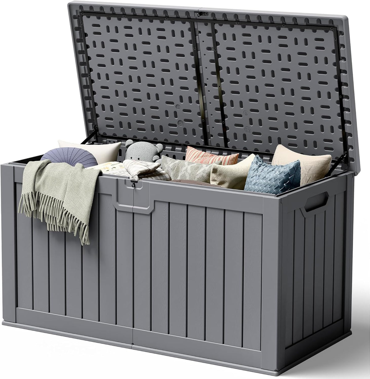 240 gallon hdpe deck box outdoor indoor waterproof, main product view