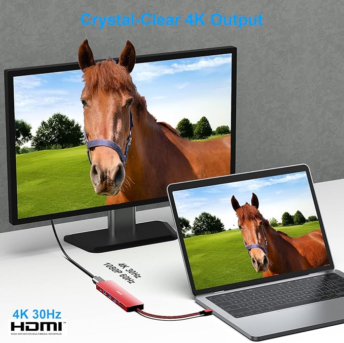 BENFEI USB C HUB 7-in-1, USB-C HUB Multiport Adapter - Image 3