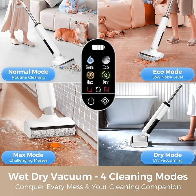 BROBIG Wet Dry Vacuum Cleaner, 180°Lie-Flat Vacuum Mop All in One - Image 5