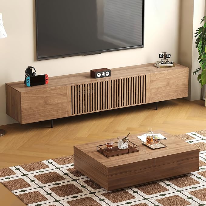 gaoyangjiaju Mid-Century Modern 94.48" TV Stand and Expandable Coffee Table Set - Image 7