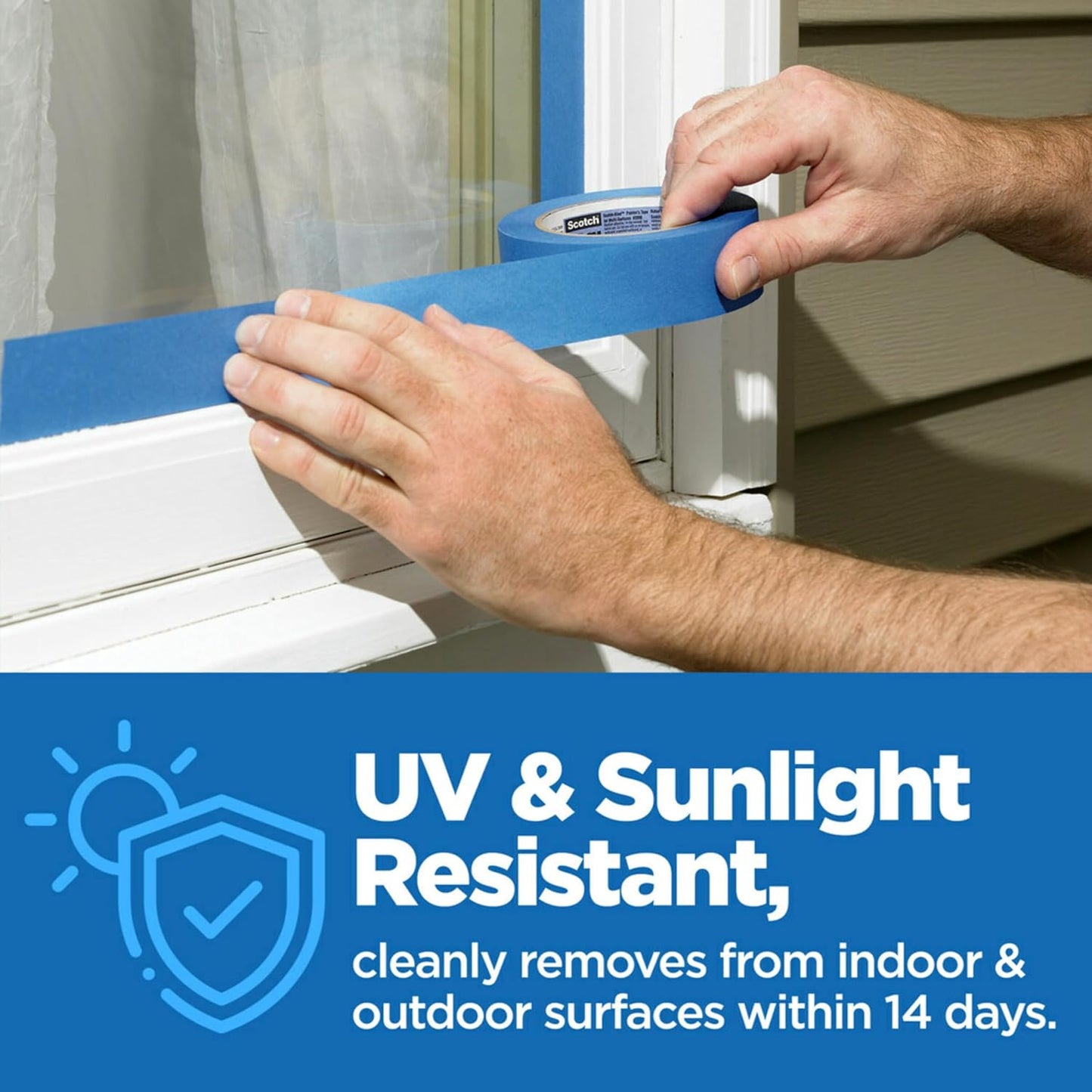 ScotchBlue Original Painter's Tape 2090-24VR4-A, 0.94 in x 60 yd (24mm x 54.8m), 4 Rolls/Pack (Pack of 2)