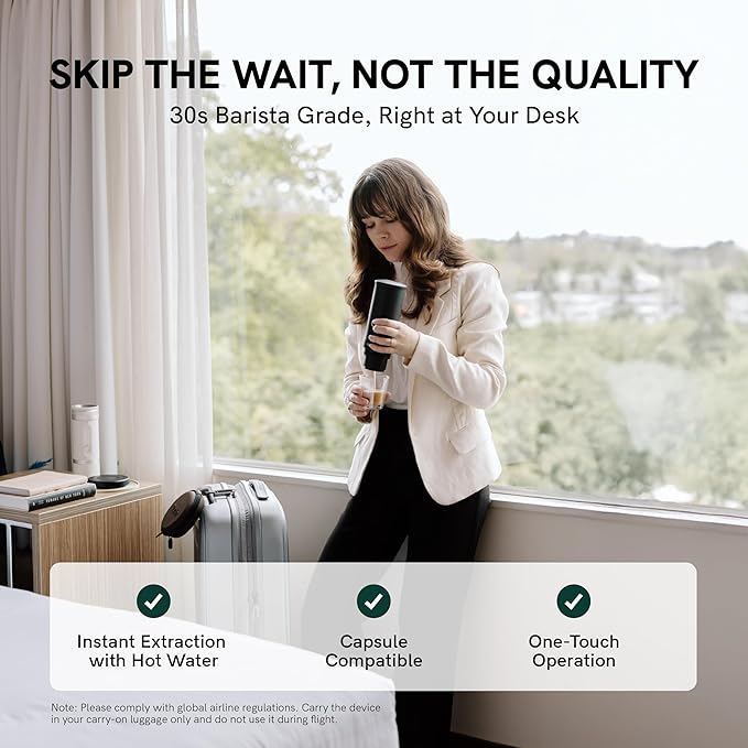 OutIn Nano Portable Electric Espresso Machine, Travel Coffee Maker - Image 4