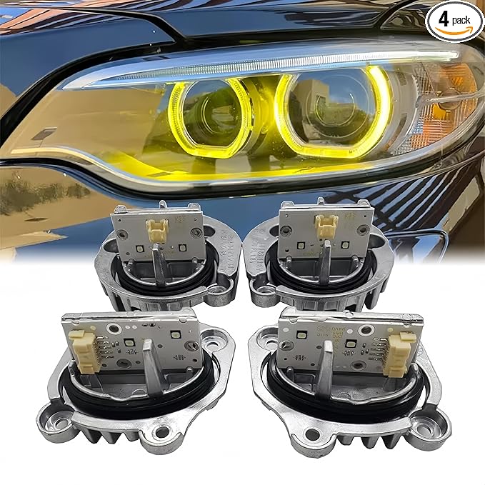 SOCAL-LED LIGHTING Yellow Angel Eye Daytime Running Light DRL Xenon Headlight by SOCAL-LEDLIGHTING