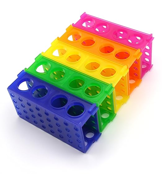 Heathrow Scientific HS29022G Interlocking 4 Way Tube Rack, Polypropylene - Image 2