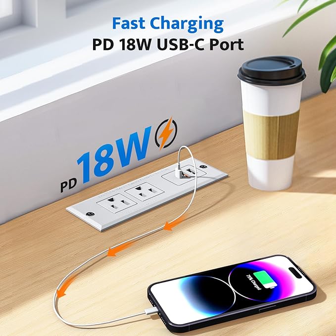 DOACE Recessed Power Strip - Image 3