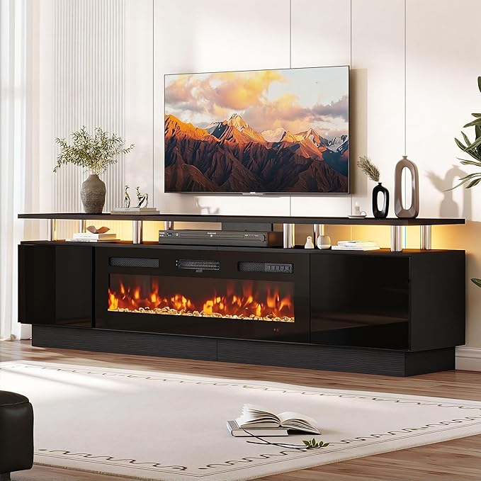 oneinmil 90'' Fireplace TV Stand by oneinmil