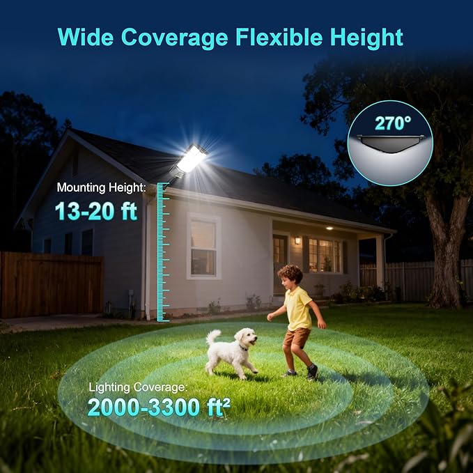 Lorrtta Solar Lights Outdoor Waterproof, 22 Inch Solar Street Light - Image 2