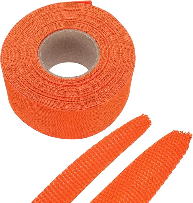 MECCANIXITY Braided Cable Sleeves Heat Shrinkable Fabric Sleeving, 1 9/16" 33ft by MECCANIXITY