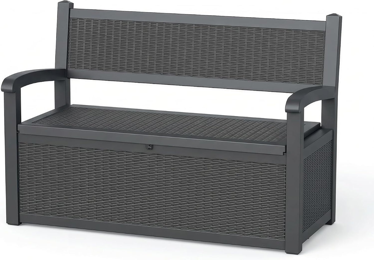 drato 75 gallon storage bench deck box outdoor, main product view