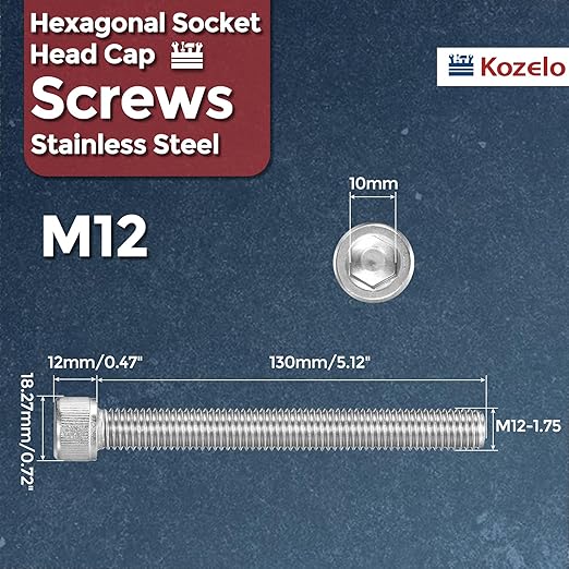 Kozelo 2pcs Socket Head Cap Screws - Image 2