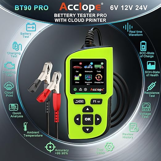 Acclope BT90 PRO 2-360Ah Battery Tester - Image 2