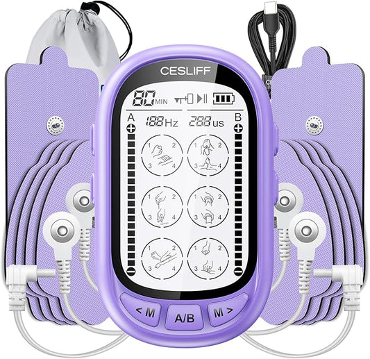 Dual Channel TENS EMS Unit TENS & PMS Unit by CESLIFF