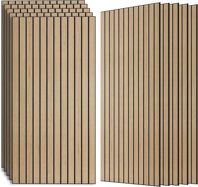 AUTORIFIC Wood Veneer Sound Panels, 10 Pack 47.2”x23.6” Wall Panels, Decorative by AUTORIFIC