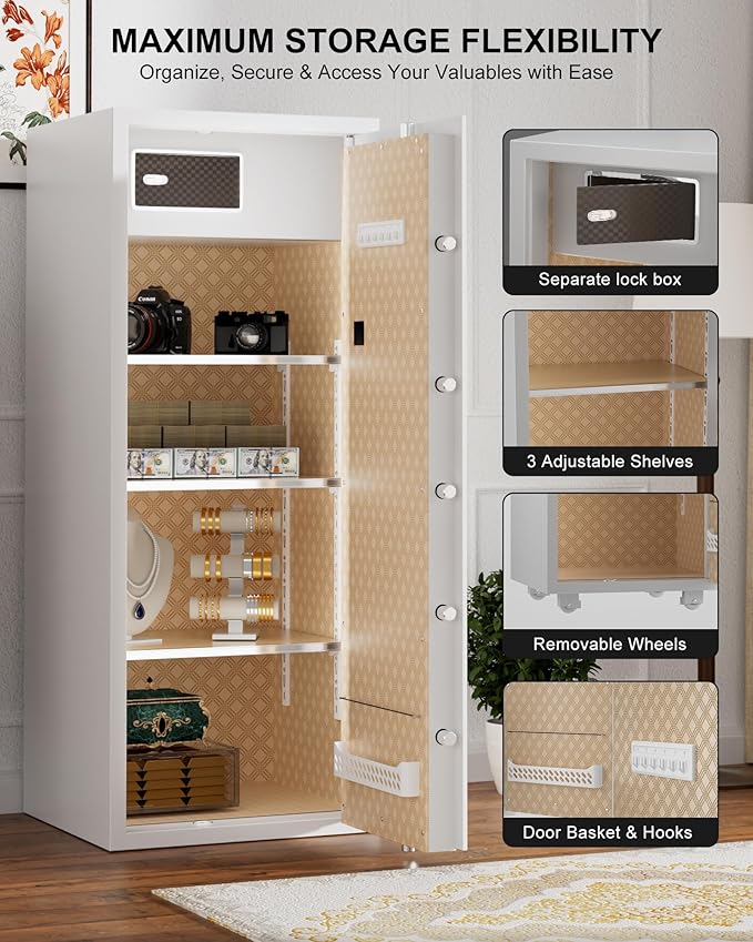 TIGERKING 17.6 Cu Ft Extra Large Home Security Safe – Touchscreen Lock - Image 5