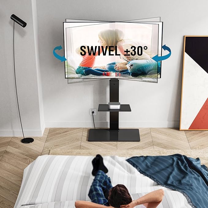 FITUEYES Floor TV Stand for 32-75 inch TV - Image 2