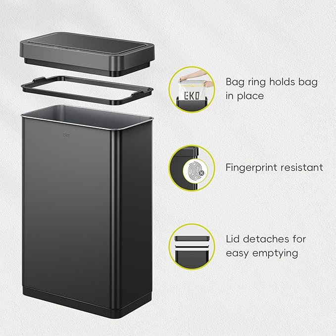 EKO Mirage X 80 Liter / 21.1 Gallons Motion Sensor Trash Can, Automatic Large - Image 6