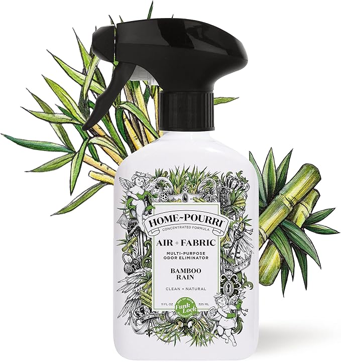 Home-Pourri Air + Fabric Multi-Purpose Odor Freshener Spray, Bamboo Rain - Image 2