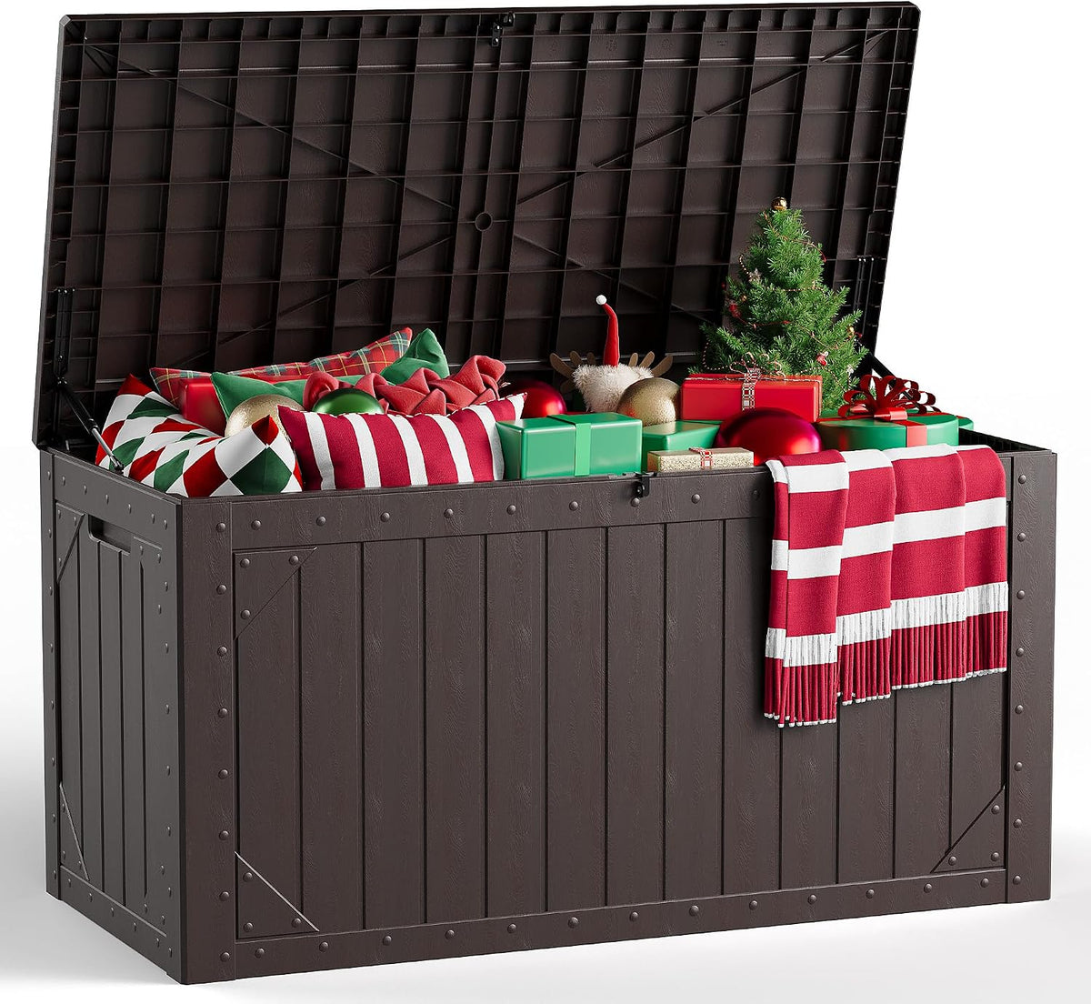 outdoor storage box, 98 gallon deck box, outdoor, main product view
