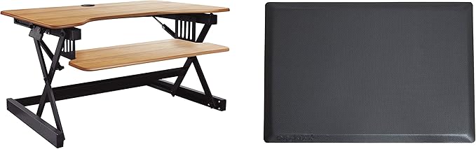 Rocelco 32" Height Adjustable Standing Desk Converter BUNDLE by Rocelco