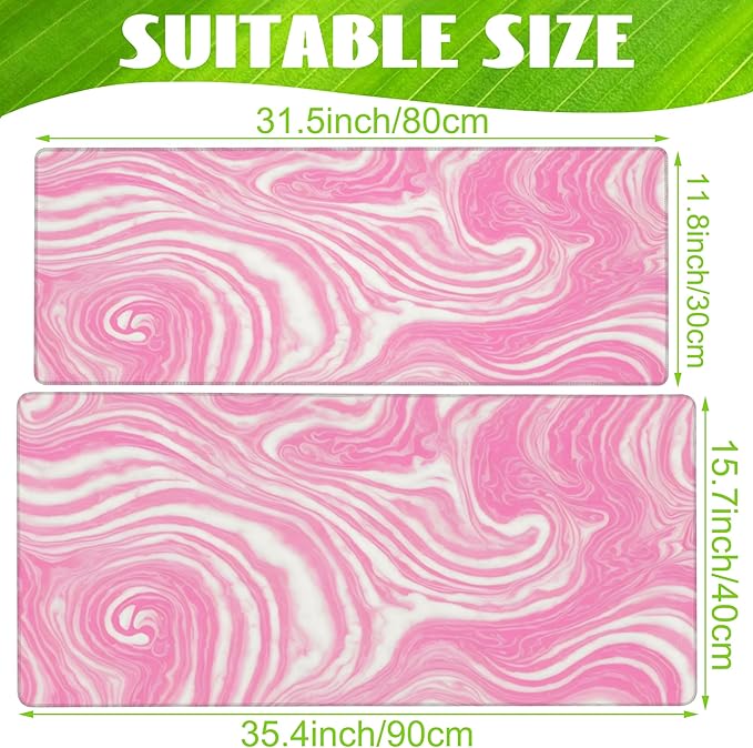 Eflxamz Desk Pad, Flow Liquid Waves Large Gaming Mouse Pad - Image 2