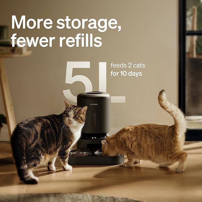 PETLIBRO Automatic Cat Feeder for 2 Cats, 5G&2.4G WiFi Pet Feeders, 5L - Image 9