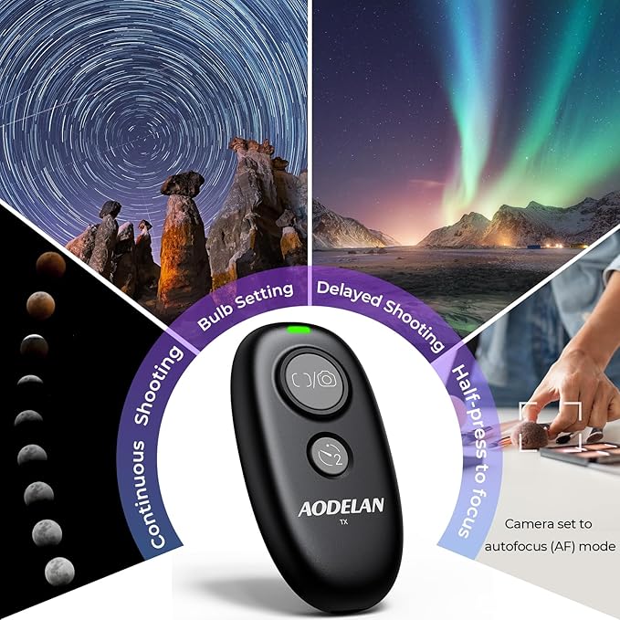 Upgraded USB-C Rechargeable Wireless Camera Remote Control Shutter Release - Image 5