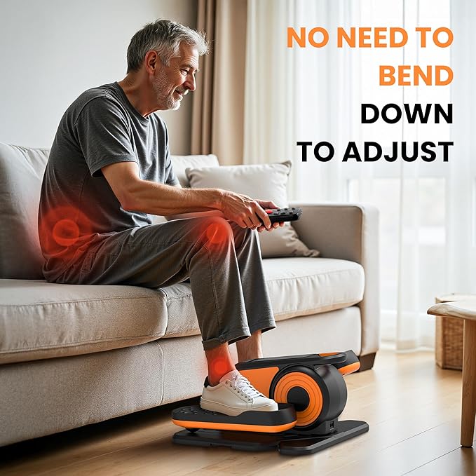 Under Desk Elliptical Machine, Quiet & Portable Electric Machine Seated Pedal - Image 6
