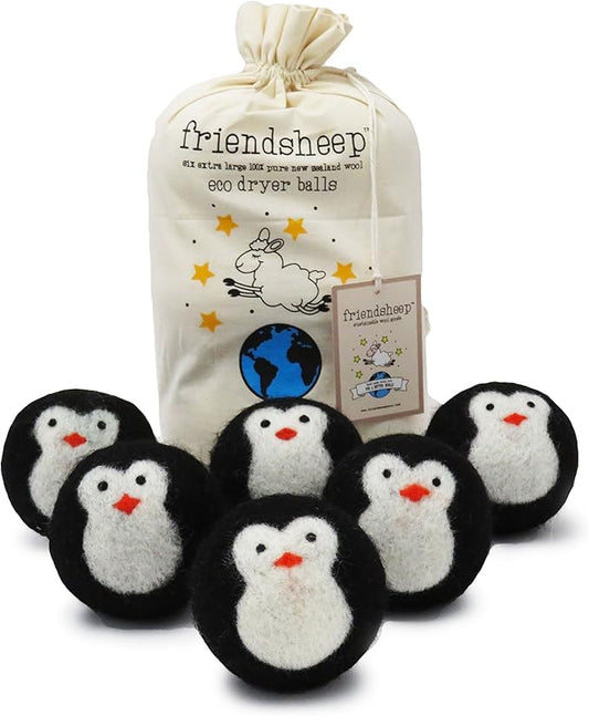 Friendsheep Wool Dryer Balls, Organic Reusable Fabric Softener Alternative by Friendsheep