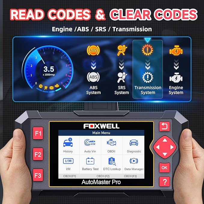 2026 FOXWELL Car Scanner NT604, 4 System OBD2 Scanner Diagnostic Tool, Check - Image 3