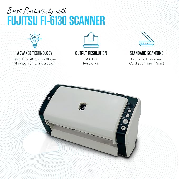 FI-6130 Fujitisu Document Scanner ADF - Image 3