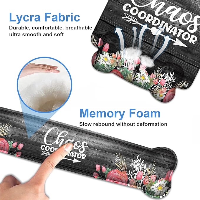 Keyboard Wrist Rest & Mouse Pad Wrist Support Set, Chaos Coordinator Quotes - Image 6