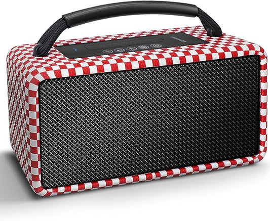 DINDIN Portable Bluetooth Speaker: 80W, 20H Playtime, Loud Wireless Wood by DINDIN