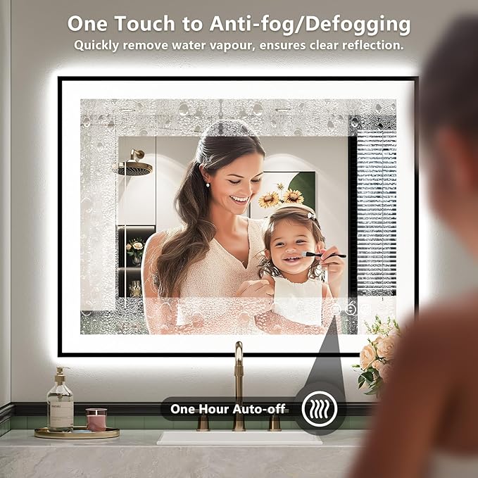 YEELAIT 36x30 Inch LED Bathroom Mirror - Image 6