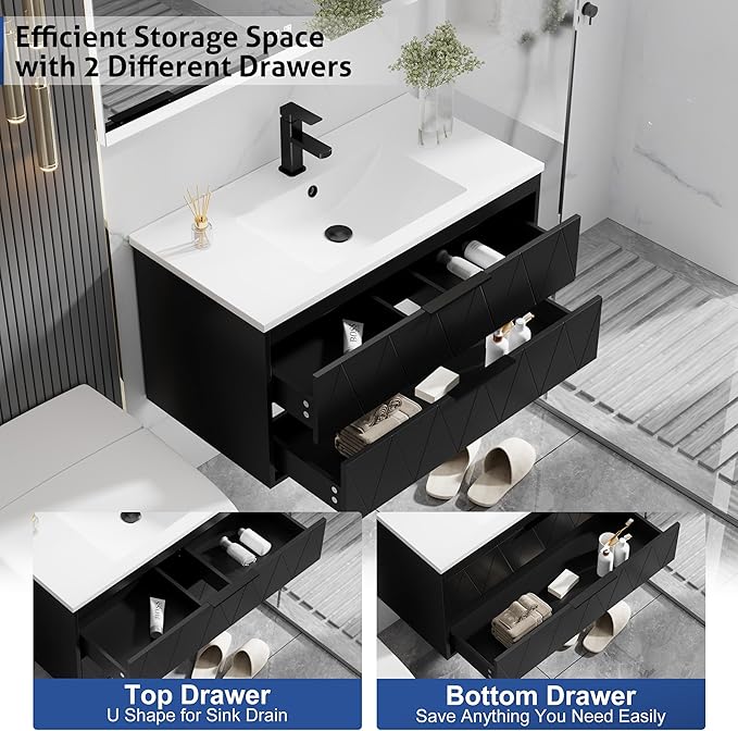 eclife 36" Bathroom Vanities Cabinet - Image 3