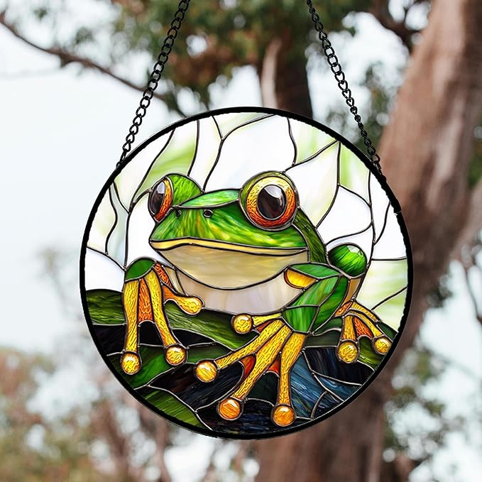 DASTOLL Stained Glass Window Hanging, and Mom 14.9x14.9 in - Image 4