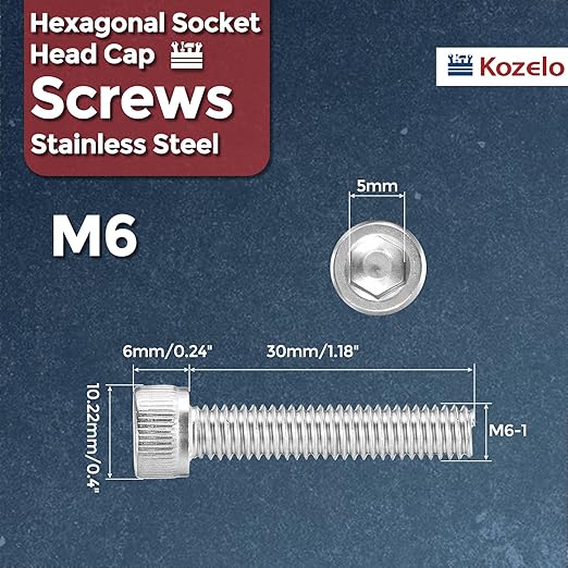 Kozelo 20pcs Socket Head Cap Screws - Image 2