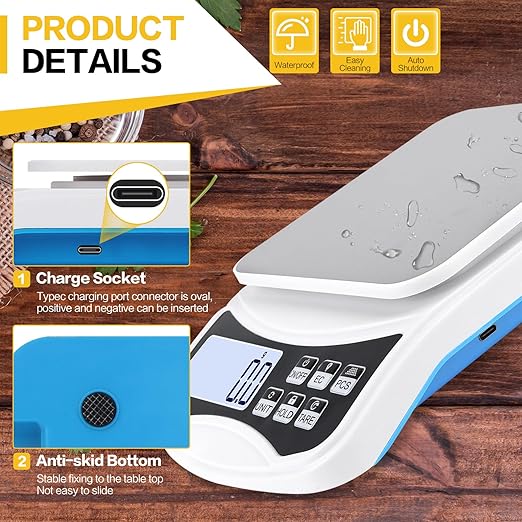 Digital Lab Scale 5000g x 0.1g LCD Display Analytical Balance Jewelry Scale - Image 5