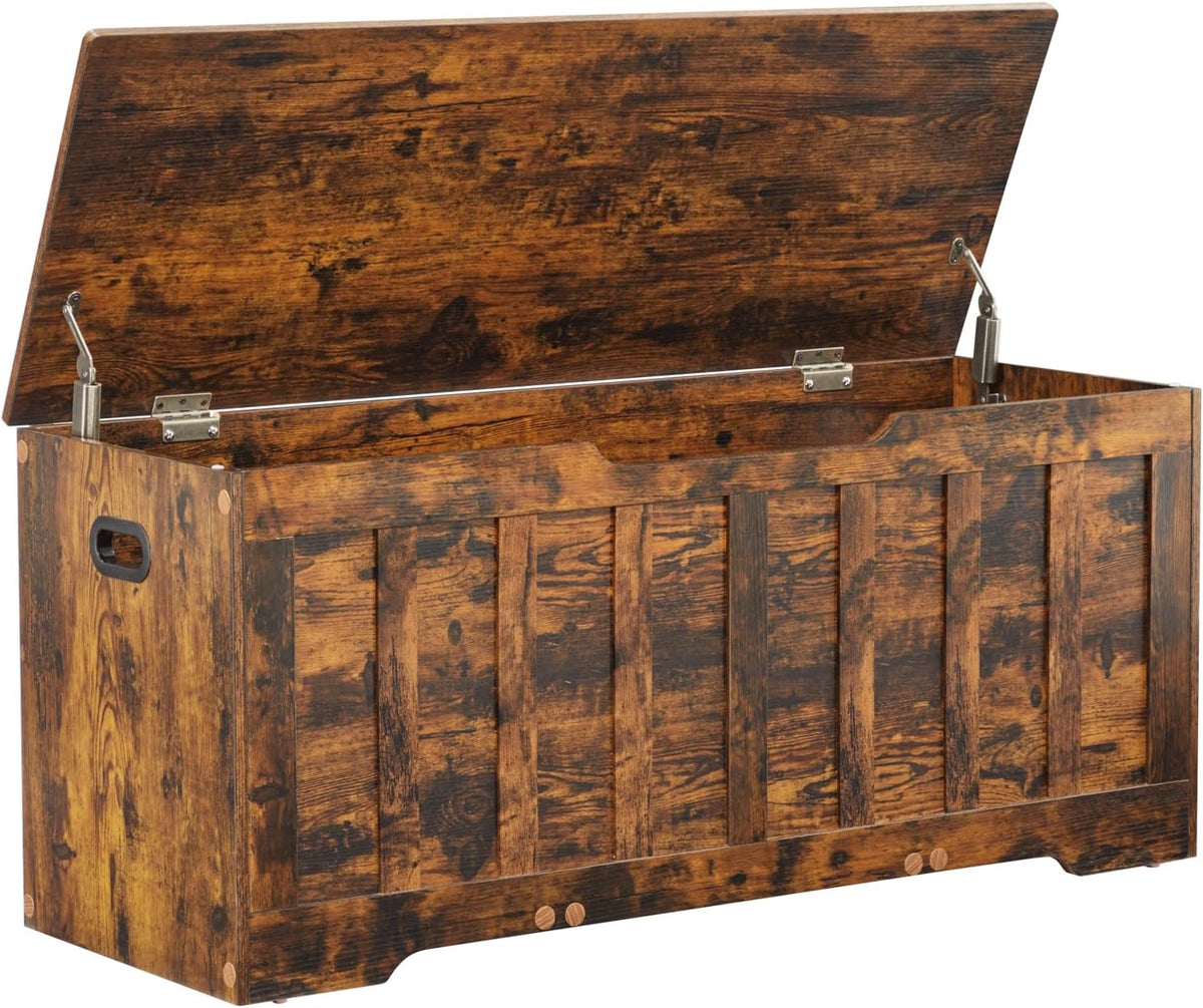 43.4"storage chest extra large,storage trunk with 2 safety, main product view