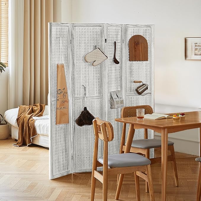Asnefeli Pegboard Display Room Divider - Image 2