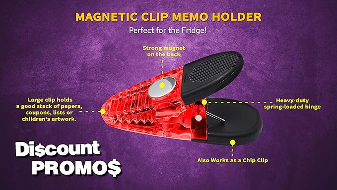 10 Magnetic Memo Holders Set - Image 3