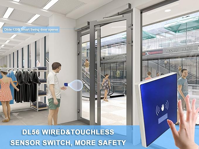 Olideauto DSW120 Electric Swing Door Opener Touchless Hand Sensor Open - Image 6