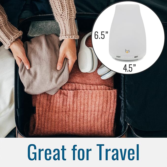 HealthSmart Essential Oil Diffuser, Cool Mist Humidifier and Aromatherapy - Image 7