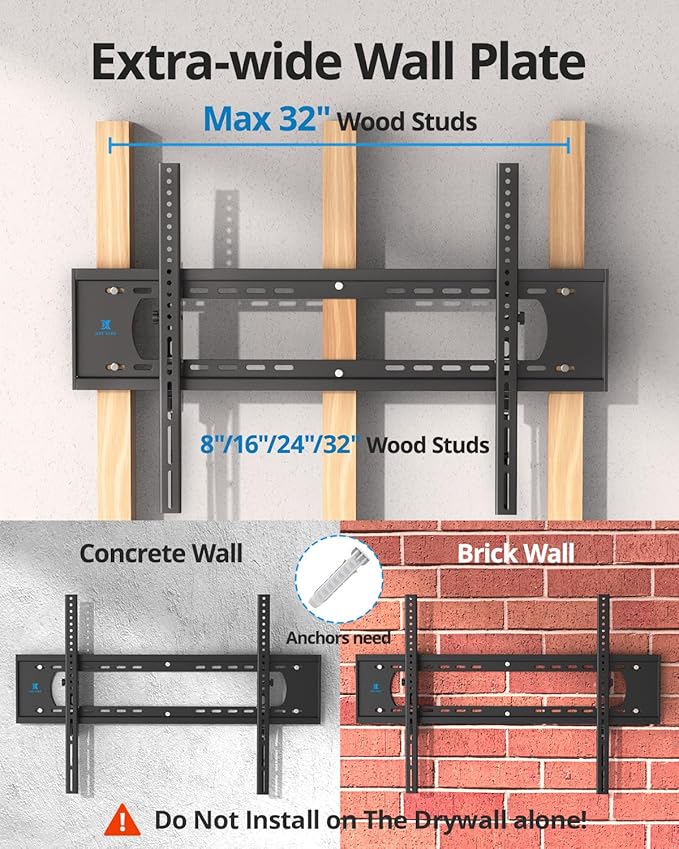 85 86 98 100 inch Heavy Duty Tilt TV Wall Mount Bracket - Image 4