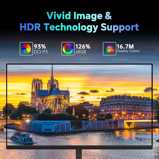 KTC 24.5 Inch FHD 100Hz IPS Computer Monitor, 1080P Eye Care PC Gaming Monitor - Image 3